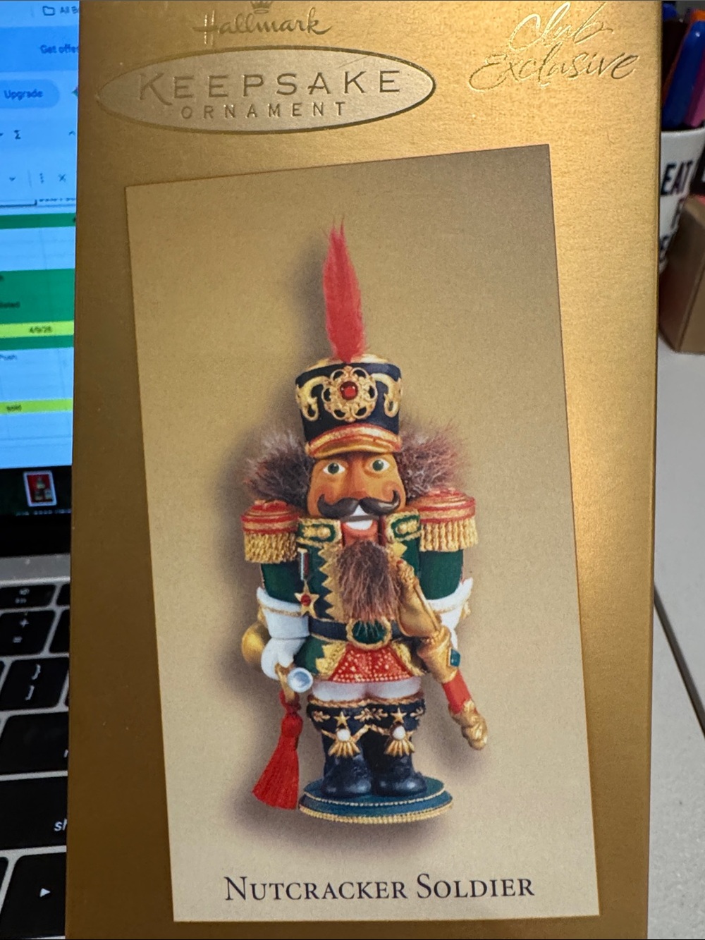 Hallmark Nutcracker Soldier Ornament - Red, Green, Gold, Black